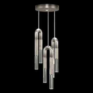 Antonia - 45.5W 7 LED Round Pendant In Modern Style-28.5 Inches Tall and 16 Inches Wide