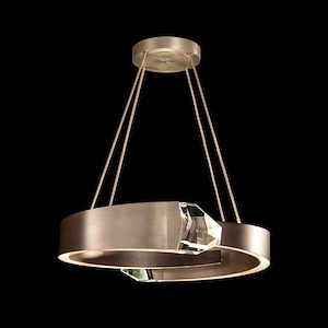 Strata - 65W 10 LED Round Pendant In Modern Style-6 Inches Tall and 32 Inches Wide