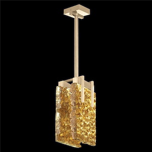 Terra - 24W 2 LED Rectangular Pendant In Modern Style-15 Inches Tall and 7.75 Inches Wide
