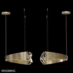Strata - 78W 12 LED Round Pendant In Modern Style-6 Inches Tall and 49 Inches Wide - 1107598