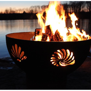 Beachcomber - Wood Burning - 36 Inch Wide - 24 Inch Tall - Fire Pit