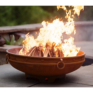 Emperor - Wood Burning - 37.25 Inch Wide - 14 Inch Tall - Fire Pit