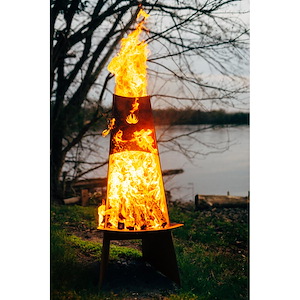 Vesuvius - Wood Burning - 21 Inch Wide - 48 Inch Tall - Fire Pit