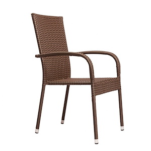 Morgan - Outdoor Wicker Chair - Mocha - Set Of 4