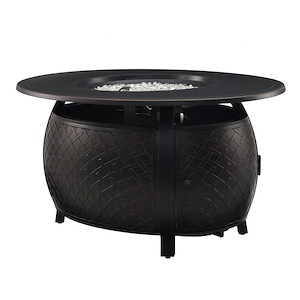 Taylor Oval Aluminum Lpg/Ng Fire Pit