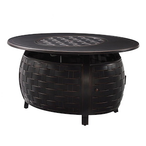 Parsons Aluminum Oval Lpg/Ng Fire Pit