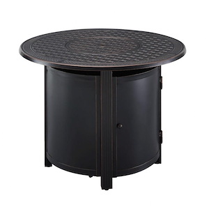 Woodberry Aluminum 34 Inch Round Lpg Fire Pit