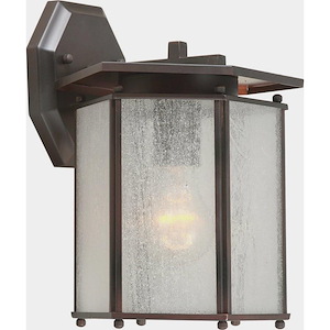 Tempo - 1 Light Outdoor Wall Lantern-10.75 Inches Tall and 8 Inches Wide
