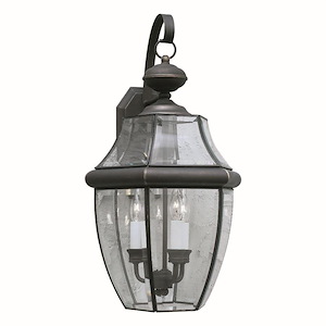 Cambridge - 3 Light Outdoor Wall Lantern-23 Inches Tall and 12 Inches Wide