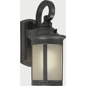 Bourne - 1 Light Outdoor Wall Lantern-13.5 Inches Tall and 6 Inches Wide
