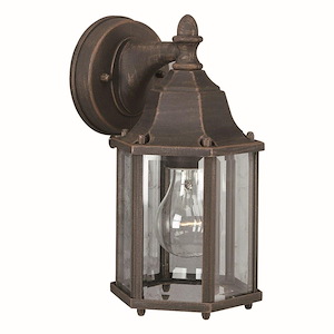 Alvin - 1 Light Outdoor Wall Lantern-10 Inches Tall and 5.5 Inches Wide