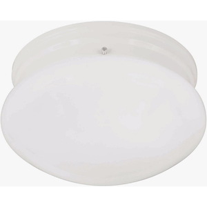 Button - 1 Light Flush Mount-5 Inches Tall and 7.5 Inches Wide