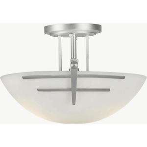 Simi - 2 Light Semi-Flush Mount-8 Inches Tall and 15 Inches Wide