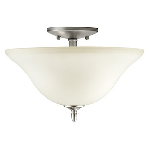 Nelson - 2 Light Semi-Flush Mount-9 Inches Tall and 13 Inches Wide