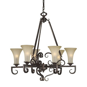 Brandi - 6 Light Chandelier-29 Inches Tall and 27 Inches Wide - 431478