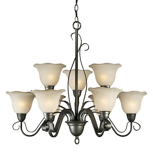 Lester - 9 Light Chandelier-29 Inches Tall and 32 Inches Wide - 348449