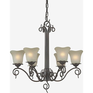 Perry - 6 Light Chandelier-25 Inches Tall and 26 Inches Wide - 431457