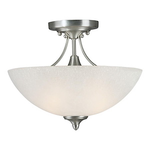 Carson - 2 Light Semi-Flush Mount-11 Inches Tall and 13.5 Inches Wide - 431444