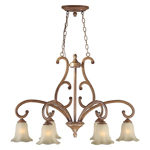 6 Light Chandelier-26 Inches Tall and 24 Inches Wide