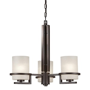 Halo - 3 Light Chandelier-20.5 Inches Tall and 20.75 Inches Wide