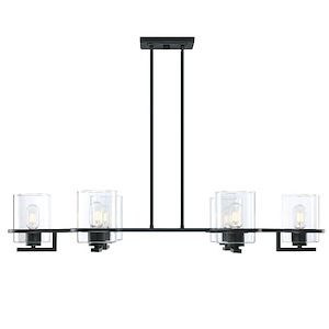 Halo - 6 Light Chandelier In Transitional Style-8 Inches Tall and 41 Inches Wide - 1261944