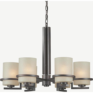 Halo - 6 Light Chandelier-20.5 Inches Tall and 27.5 Inches Wide - 1097130