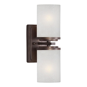 Duo - 2 Light Wall Sconce-13 Inches Tall and 4.5 Inches Wide - 1032027