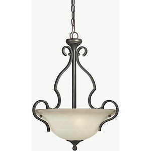 Perry - 3 Light Bowl Pendant-22.5 Inches Tall and 17 Inches Wide - 431591