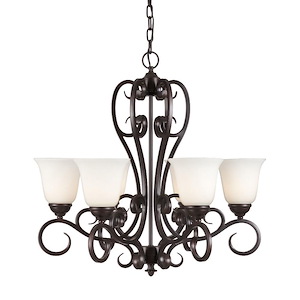 Angelo - 6 Light Chandelier In Classic Style-25 Inches Tall and 26 Inches Wide