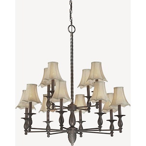 Angelo - 12 Light Chandelier-36 Inches Tall and 34 Inches Wide