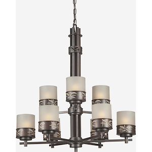 Len - 9 Light Chandelier-31 Inches Tall and 28 Inches Wide - 431531