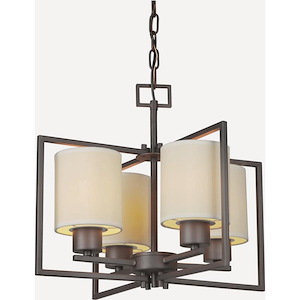Lloyd - 4 Light Chandelier-14 Inches Tall and 18 Inches Wide