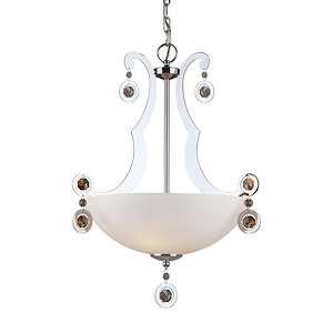 Rea - 3 Light Bowl Pendant-25.25 Inches Tall and 17.5 Inches Wide