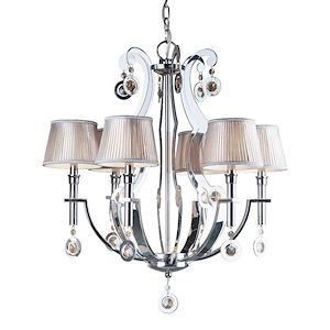 Rea - 6 Light Chandelier-29.5 Inches Tall and 28 Inches Wide