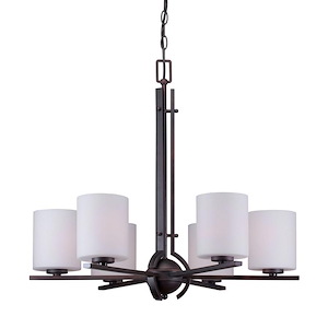 Foy - 6 Light Chandelier-23.5 Inches Tall and 26 Inches Wide