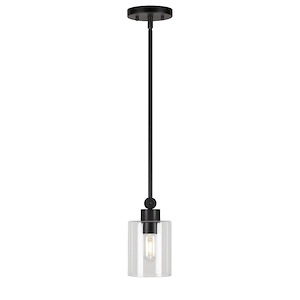 Jayden - 1 Light Pendant In Transitional Style-8 Inches Tall and 4.75 Inches Wide