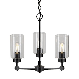 Jayden - 3 Light Chandelier In Transitional Style-18.25 Inches Tall and 18 Inches Wide - 1207511