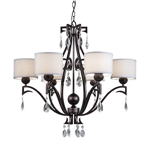 Eliza - 6 Light Chandelier-31 Inches Tall and 32 Inches Wide