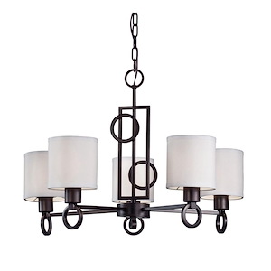 Hope - 5 Light Chandelier-17.75 Inches Tall and 23.25 Inches Wide