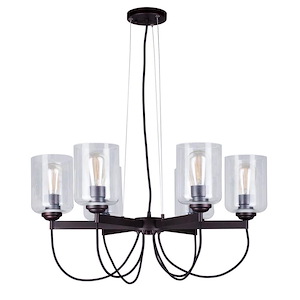 Greer - 6 Light Chandelier-13.5 Inches Tall and 27.75 Inches Wide