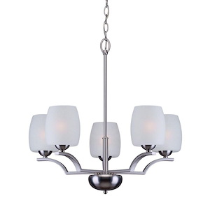 Yetta - 5 Light Chandelier-22.75 Inches Tall and 23.75 Inches Wide