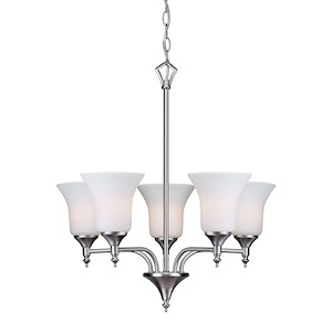 Gian - 5 Light Chandelier-22 Inches Tall and 19.5 Inches Wide
