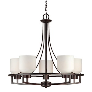 Fia - 5 Light Chandelier-26 Inches Tall and 25.75 Inches Wide