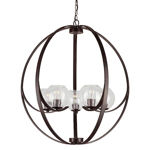 Frankie - 5 Light Chandelier-32 Inches Tall and 28.75 Inches Wide - 921932