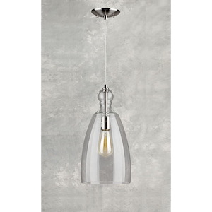 Milo - 1 Light Cord-Hung Mini Pendant-16 Inches Tall and 8 Inches Wide