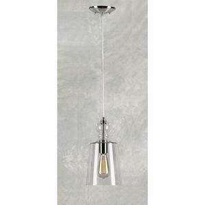 Milo - 1 Light Cord-Hung Mini Pendant-12 Inches Tall and 6.5 Inches Wide - 665410