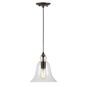 Milo - 1 Light Cord-Hung Mini Pendant-9 Inches Tall and 8.25 Inches Wide - 1097147