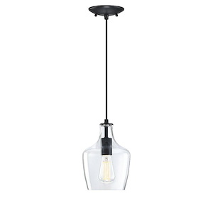 Milo - 1 Light Pendant In Classic Style-9.75 Inches Tall and 6.5 Inches Wide - 1261914