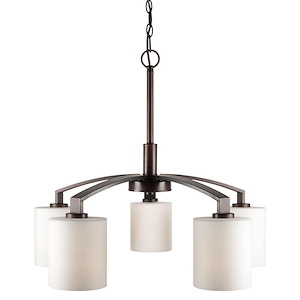 Shanti - 5 Light Chandelier-23 Inches Tall and 27 Inches Wide