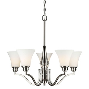 Wayde - 5 Light Chandelier-24 Inches Tall and 27 Inches Wide